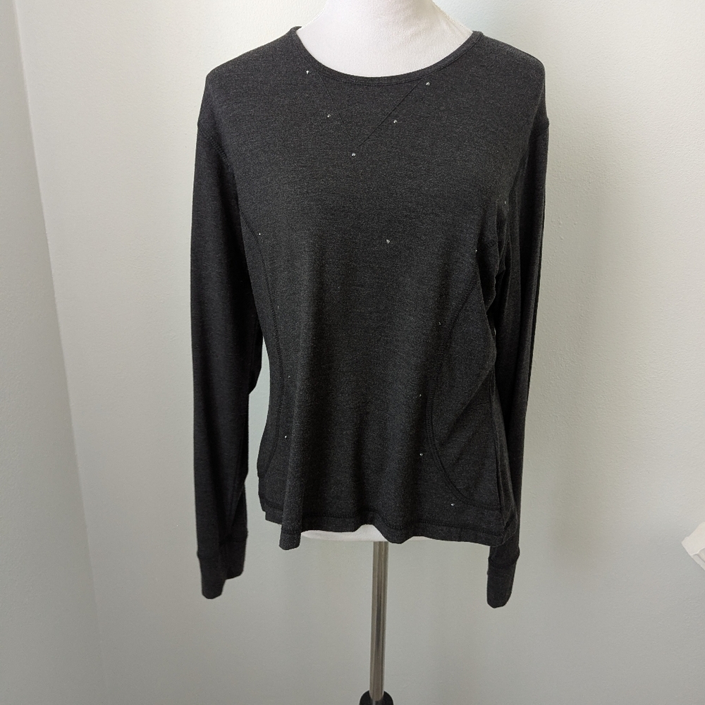Nils Sportswear Long Sleeve Charcoal Shirt, XL
